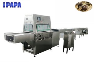 Chocolate coating machine for dates