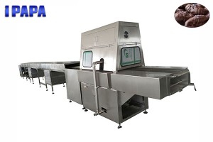 Chocolate coating machine for dates